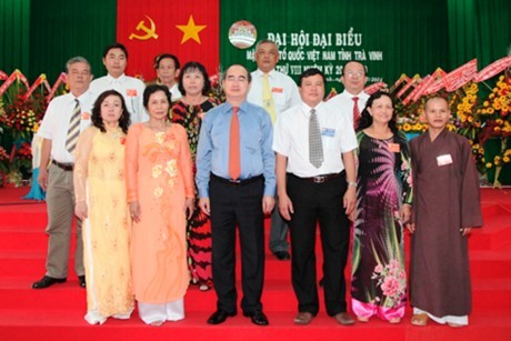Chủ tịch Ủy ban Trung ương MTTQ VN Nguyễn Thiện Nhân dự Đại hội Mặt trận Tổ quốc tỉnh Trà Vinh - ảnh 1